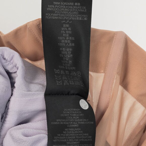 Burberry Prorsum SS/14 Pale Lavender Cotton Lace Bustier Strapless Dress - Picture 12 of 13